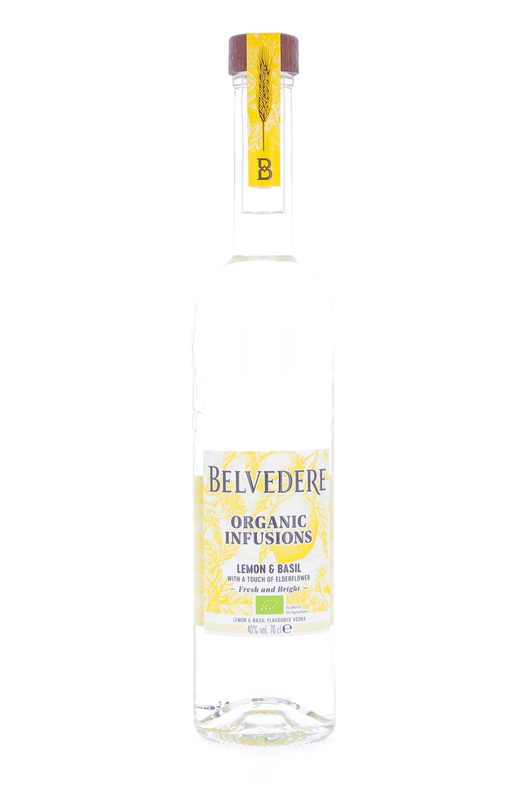 BELVEDERE ORGANIC INFUSIONS LEMON & BASIL - Wengler Châteaux & Domaines